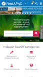 Mobile Screenshot of findaphd.com